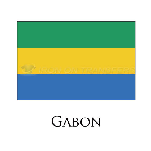 Gabon flag Iron-on Stickers (Heat Transfers)NO.1877